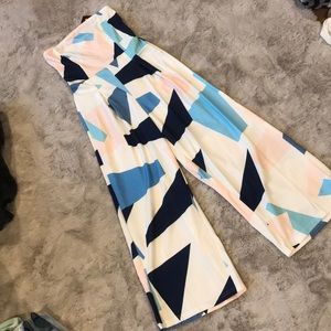 Smocked Palazzo Jumpsuit